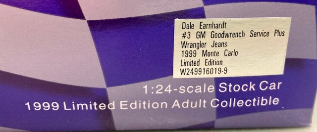 Action 1:24 Dale Earnhardt #3 GM Goodwrench Service Plus Wrangler Jeans New