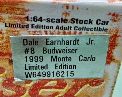 Action 1:64 Dale Earnhardt JR. #8 Budweiser 1999 Monte Carlo New