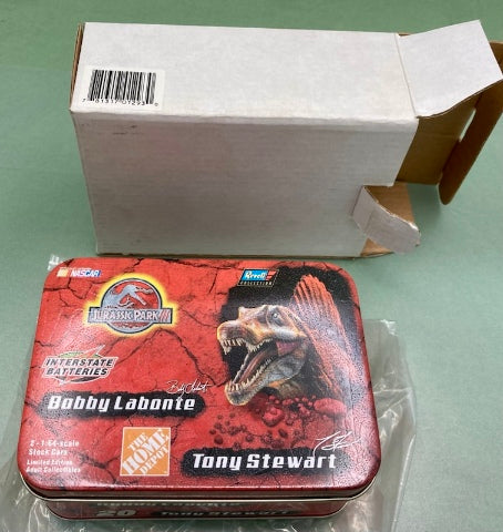 Action/Revell 2-1:64 Jurassic Park III Tin Set Bobby Labonte And Tony Stewart New