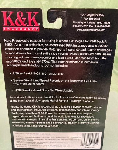K&K Insurance 1970 Grand National Stock Car Champion #71 New