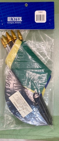 Hunter 7-Piece NASCAR Desk Flag Set Racing Signal Flags with Base