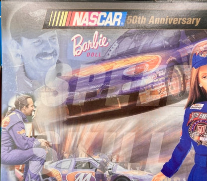 Mattel 20442 Barbie NASCAR Doll 50th Anniversary Collector Edition 1948-1998 New