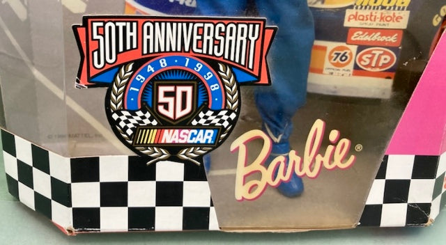 Mattel 20442 Barbie NASCAR Doll 50th Anniversary Collector Edition 1948-1998 New