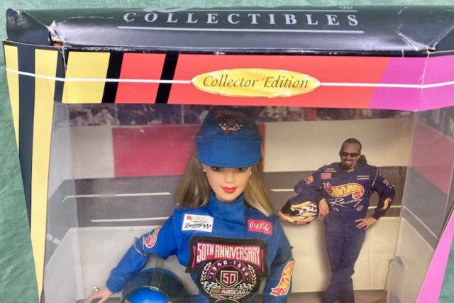 Mattel 20442 Barbie NASCAR Doll 50th Anniversary Collector Edition 1948-1998 New