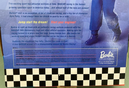 Mattel 20442 Barbie NASCAR Doll 50th Anniversary Collector Edition 1948-1998 New