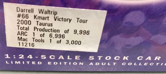 Action 1:24 Darrell Waltrip Route 66 Victory Tour 2000 New