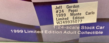 Action 1:24 Jeff Gordon #24 Pepsi 1999 Monte Carlo New