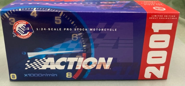 Action 1:24 Dave Schultz Sunoco 2000 Pro Stock Bike New