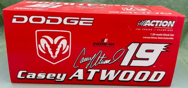 Action 1:24 Casey Atwood #19 Dodge 2001 Intrepid R/T New