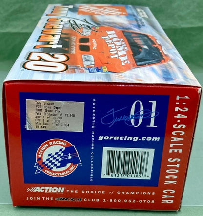 Action 1:24 Tony Stewart #20 Home Depot 2001 Grand Prix 101149 New