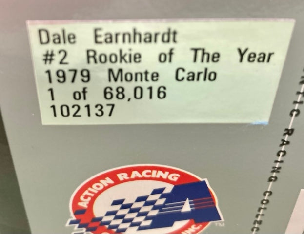 Action 1:24 Dale Earnhardt #2 Rookie  of The Year 1979 Monte Carlo New