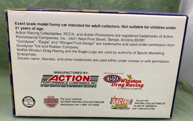 Action 1:24 Tony Pedregon Selena 1998 Mustang Funny Car New