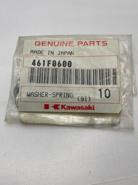 Qty 5 Kawasaki 461F0600 Washer-spring, 6mm New genuine