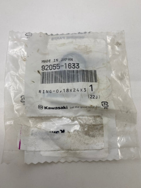 Kawasaki 92055-1633 Ring-O 18X24x3 New genuine