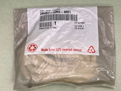 Honda 28407-HN5-M01 Rope, Recoil, Starter New Genuine