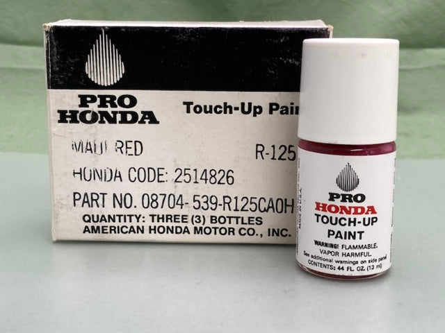 Honda 08704-539-R125CAOH Maui Red Touch-Up Paint 2514826 New Genuine