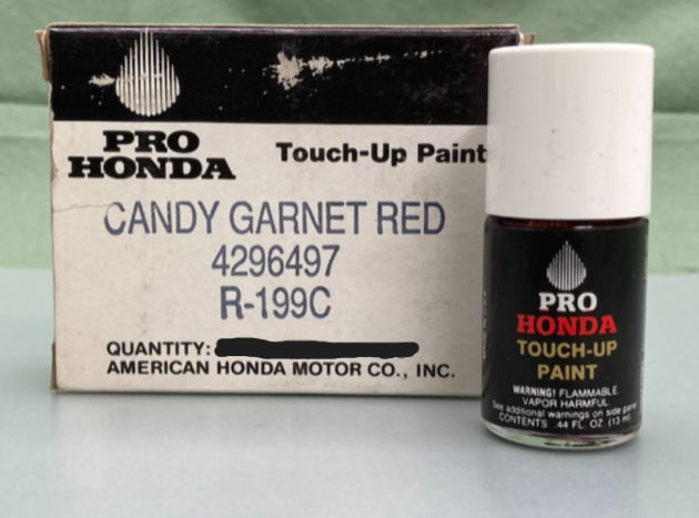 Honda 4296497 Candy Garnet Red Touch-Up Paint R-199C New Genuine