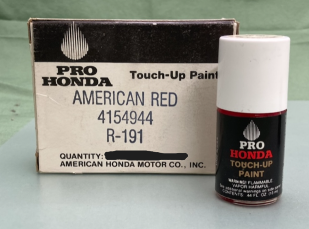 Honda 4154944 American Red Touch-Up Paint R-191 New Genuine
