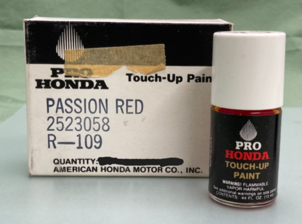 Honda 2523058 Passion Red Touch-Up Paint R-109 New Genuine