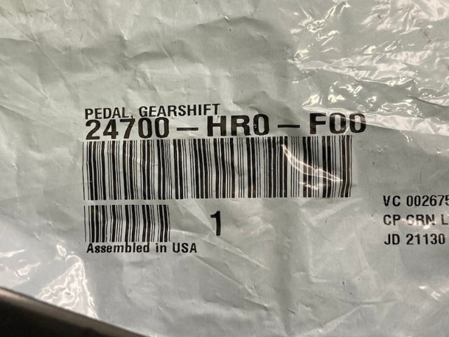 Honda 24700-HR0-F00 Pedal, Gearshift New Genuine
