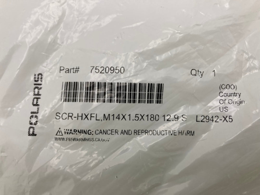 Polaris 7520950 Hex Flange Bolt M14x1.5x180 12.9 S New Genuine