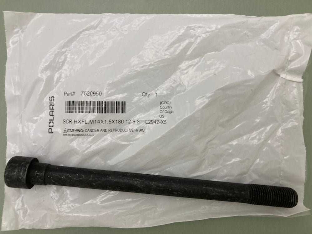 Polaris 7520950 Hex Flange Bolt M14x1.5x180 12.9 S New Genuine