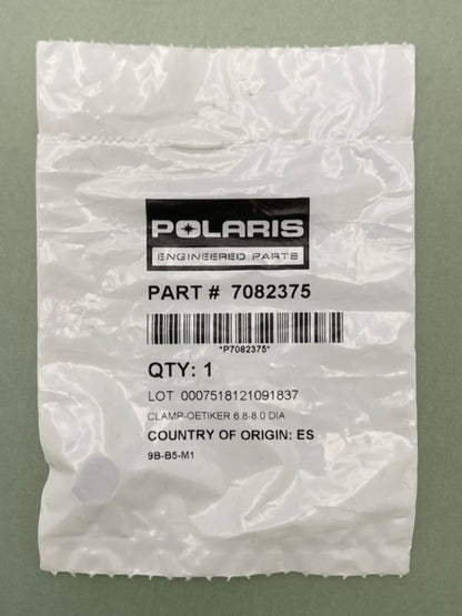 Polaris 7082375 Oetiker Clamp 6.8-8.0 Diameter New Genuine