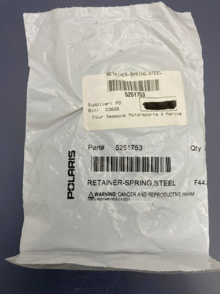 Polaris 5251753 Steel Retainer Spring New Genuine