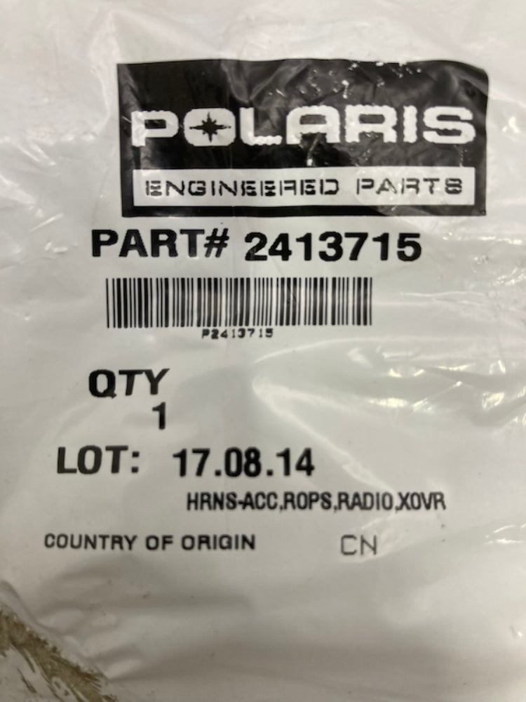 Polaris 2413715 Accessory Radio Harness New Genuine