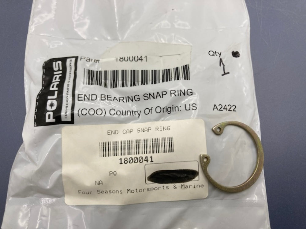 Polaris 1800041 End Bearing Snap Ring New Genuine