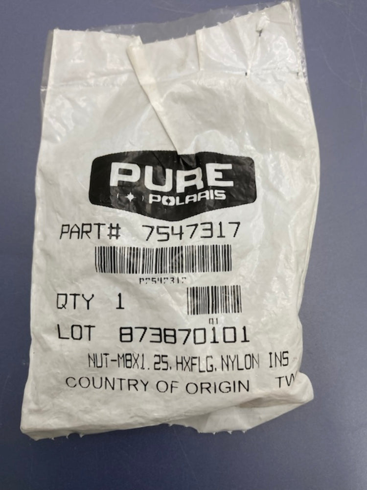 Polaris 7547317 Packaged Nut M8x1.25 New Genuine