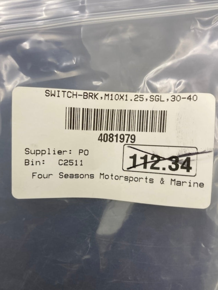 Polaris 4081979 Brake Switch M10x1.25 New Genuine