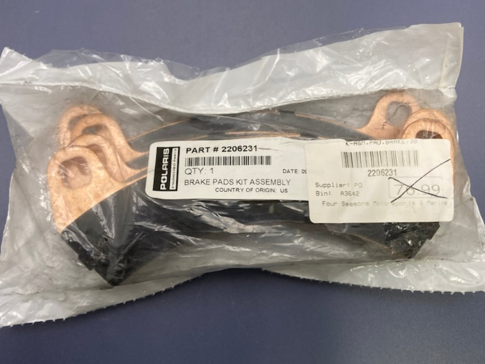 Polaris 2206231 Brake Pads Kit Assembly New Genuine