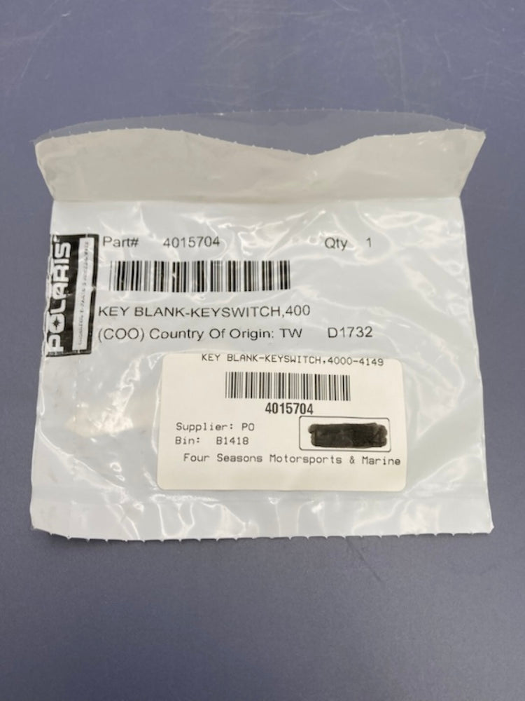 Polaris 4015704 Uncut Key Blank New Genuine