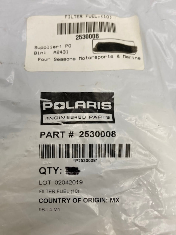 Qty 2 Polaris 2530008 Fuel Filter New Genuine