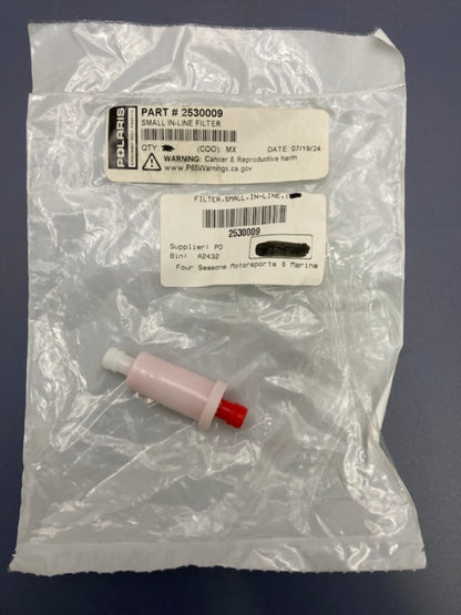 Qty 2 Polaris 2530009 Small In-Line Filter New Genuine
