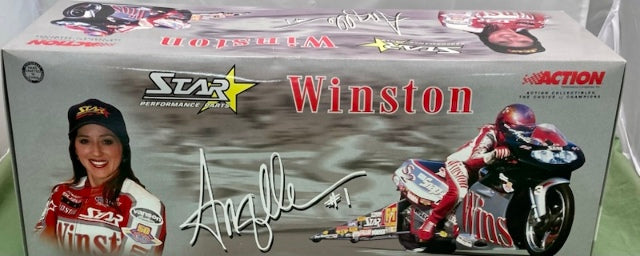 Action 1:9 Angelle Seeling Winston / Sliver 2001 Pro Stock Bike New