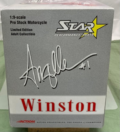 Action 1:9 Angelle Seeling Winston / Sliver 2001 Pro Stock Bike New