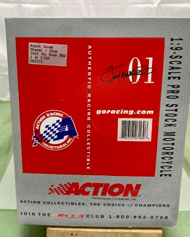 Action 1:9 Angelle Seeling Winston / Sliver 2001 Pro Stock Bike New