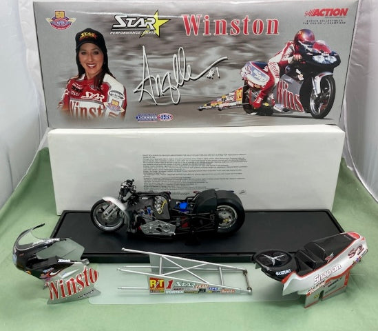 Action 1:9 Angelle Seeling Winston / Sliver 2001 Pro Stock Bike New