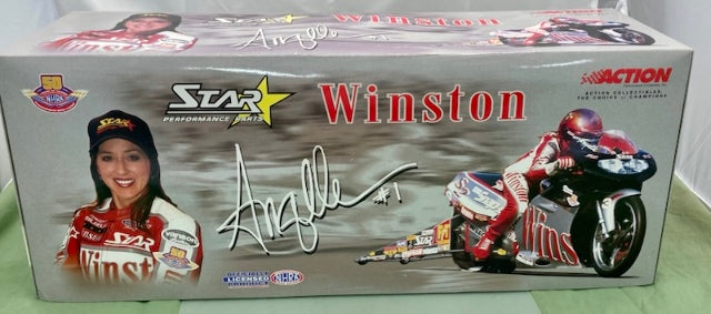 Action 1:9 Angelle Seeling Winston / Sliver 2001 Pro Stock Bike New