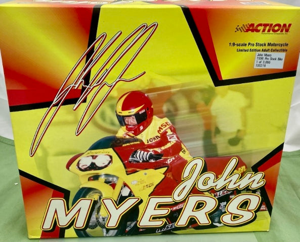 Action 1:9 John Myers 1996 Pro Stock Bike New