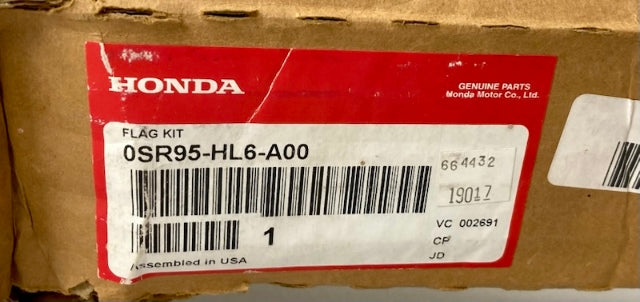 Honda 0SR95-HL6-A00 Flag Kit New Genuine