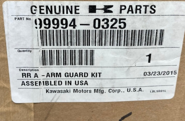 Kawasaki 99994-0325 A Arm Guard Plates New Genuine