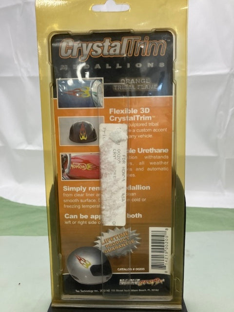 CrystalTrim 00205 Orange Tribal Flame Medallions 3D Decal New Genuine