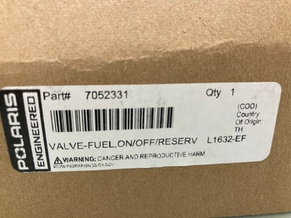 Polaris 7052331 Fuel Valve ON/OFF/RESERVE New Genuine
