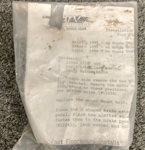 Honda Right 80-304/ Left 20-304 Steel Foot Guard Plates Genuine