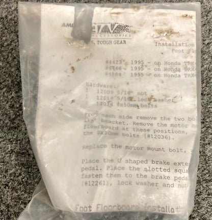 Honda Right 80-304/ Left 20-304 Steel Foot Guard Plates Genuine