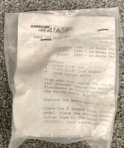 Honda Right 80-304/ Left 20-304 Steel Foot Guard Plates Genuine