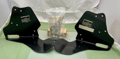 Kawasaki Right 22-400 / Left 22-400 Steel Foot Guard Plates, 92'-93' 400 4X4  Genuine